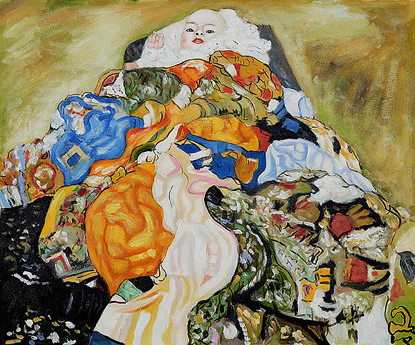 Baby (Cradle) by Gustav Klimt